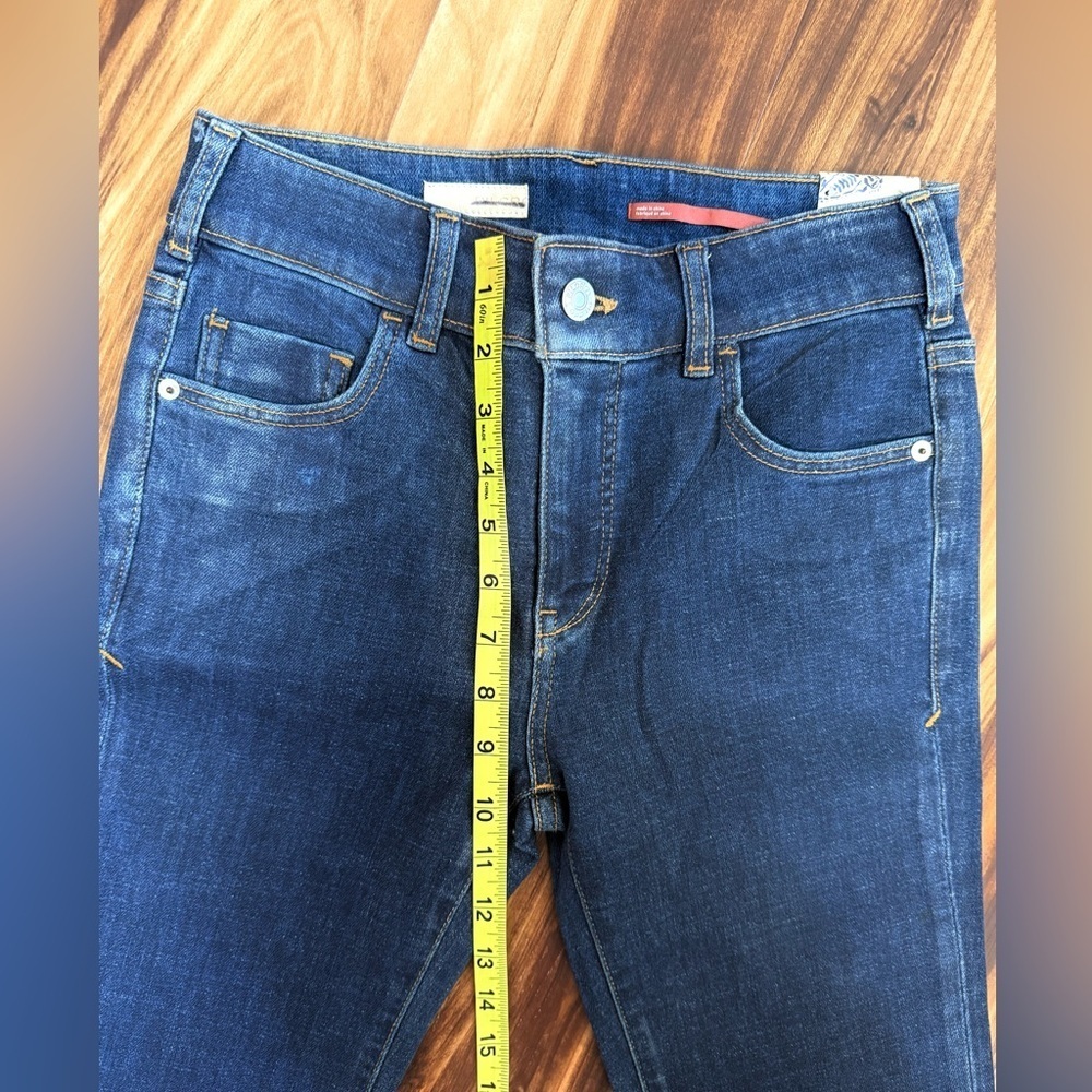 Anthropologie Pilcro Waxed Denim Straight Leg Jeans - Picture 6 of 7